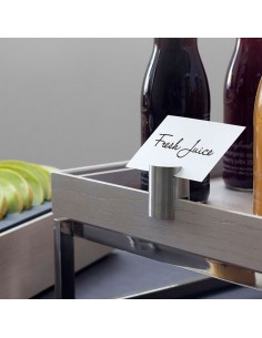 Flow Stainless Steel Label Holder