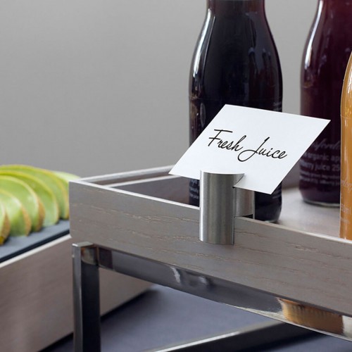Flow Stainless Steel Label Holder