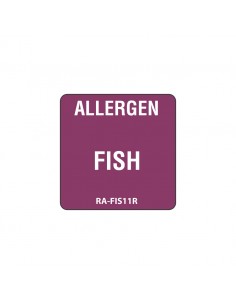 Fish Allergen Label 2.5cm (Roll 500)