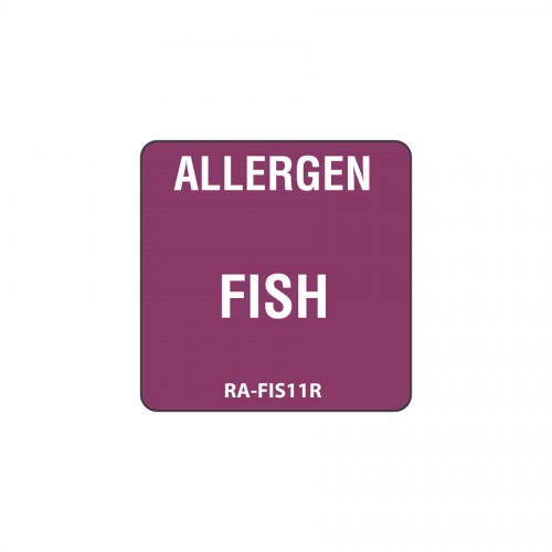 Fish Allergen Label 2.5cm (Roll 500)