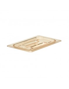 Gastronorm Plain Lid High Heat Poly 1/4 Amber
