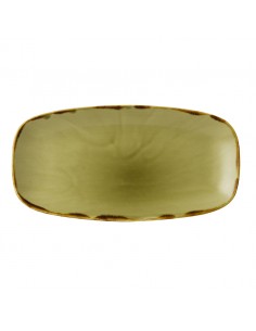 Harvest Green Chefs' Oblong Plate 35.5 x 18.9cm 13 7/8 inch x 7 3/8 inch
