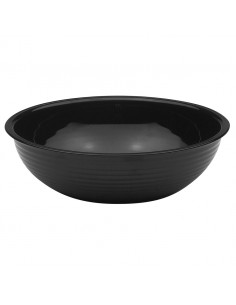 Bowl Black Polycarbonate Round 20.3cm