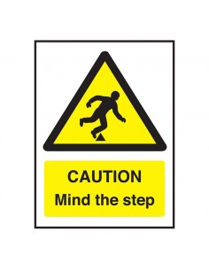 Caution Mind The Step Safety Notice.