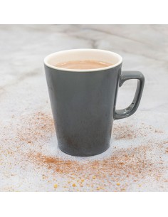 Superwhite Latte Mug Speckle Black 454ml 16oz