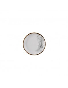 Homespun accents Jasper Grey Coupe Plate 16.5cm