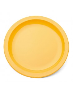 Plate Narrow Rim Yellow 17cm Polycarbonate