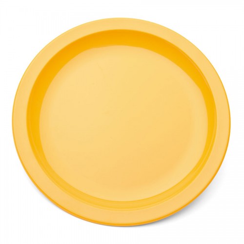 Plate Narrow Rim Yellow 17cm Polycarbonate