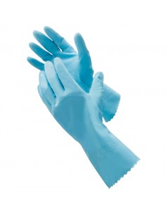 Gloves Natural Rubber Blue Small (Pair)