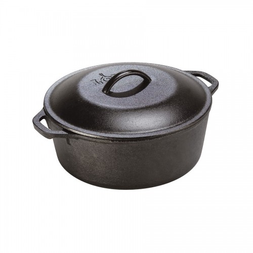 Cast Iron Dutch Oven with loop handles 4.73Ltr