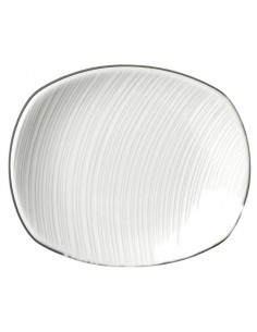 Spyro Plate Rectangular White 15.25cm 2