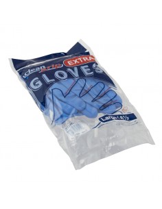 Gloves Natural Rubber Blue Large (Pair)