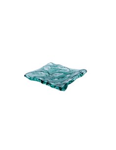 Pordamsa Mar Green Glass Tray 15 x 14cm
