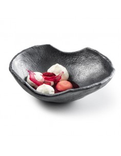 Atica Glass Bowl 22X19cm 375ml Grey