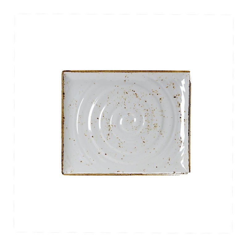 Rafters Edge Rectangle Platter With Bark Effect