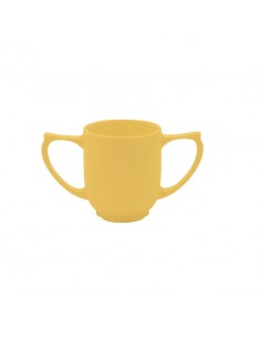 Dignity 2 Handled Mug Yellow Ceramic 25cl