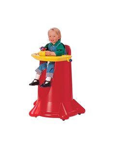 Kiddi Cone High Chair Stackable Red Poly