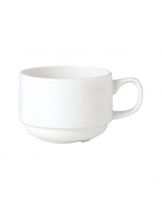 Simplicity Slimline Cup White Stackable 20cl 2