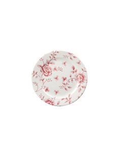 Vintage Cranberry Rose Chintz Plate 16.5cm