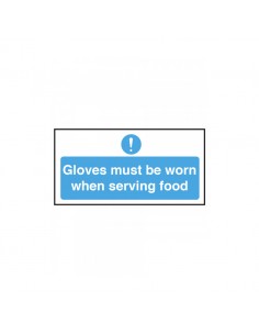 Gloves Must Be Worn When Serving Food