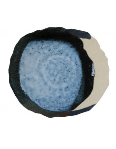 Jars Wabi Awa Blue/Black Plate 30 x 27cm