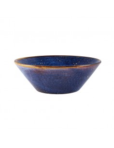 Terra Porcelain Aqua Blue Conical Bowl 19.5cm