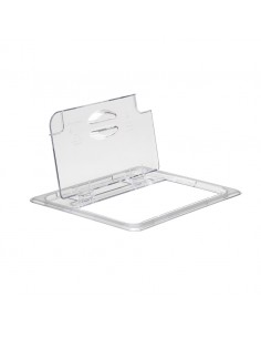 Gastronorm Hinge/Notched Lid Poly 1/2 Clear
