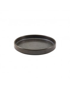 Terra Porcelain Black Presentation Plate 18cm 2