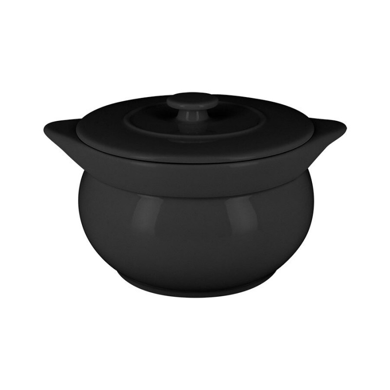 Chef's Fusion Round Soup Tureen & Lid Black 115cl