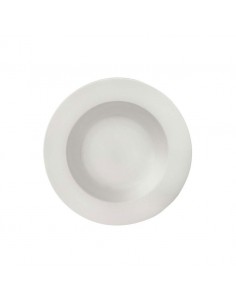 Glacier Rimmed Pasta / Soup Bowl - White 27.5cm