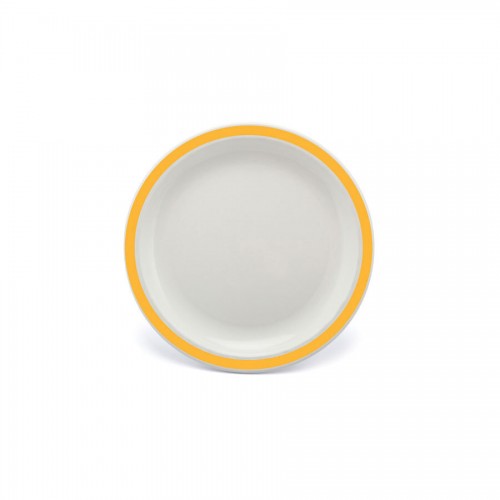 Duo Plate Narrow Rim Yellow 17cm Polycarbonate