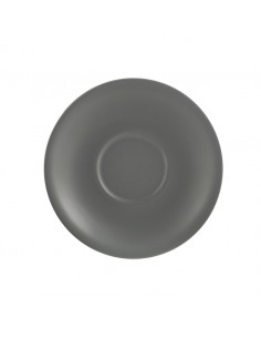 Matt Grey Porcelain Saucer 16cm