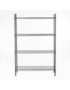 Connecta Nylon Wire Shelves 4 Tier 1500mm x 400mm