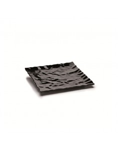 Melamine Crinkled Paper Black Tray 30.5x30.5cm