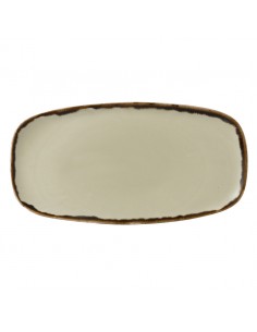 Harvest Linen Chefs' Oblong Plate 29.8 x 15.3cm 11 3/4 inch x 6 inch
