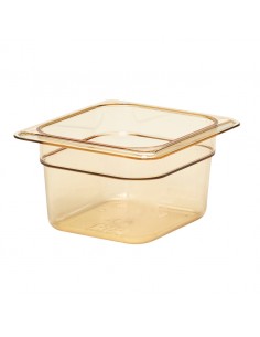 Gastronorm Container High Heat 1/6 100mm Amber