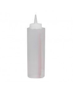 Sauce Bottle Clear Plastic 34cl