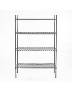 Connecta Nylon Wire Shelves 4 Tier 900mm x 600mm