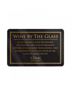 Sign - Wine By The Glass 125ml