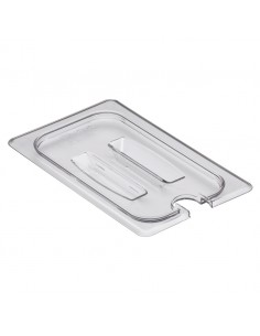 Gastronorm Notched Lid Polycarbonate 1/4 Clear