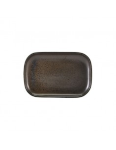 Terra Porcelain Black Rectangular Plate 29 X19.5cm 2