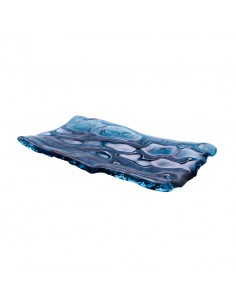 Pordamsa Mar Blue Glass Tray 28 x 15cm