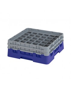 Camrack Glass Rack 36 Compartments Navy Blue