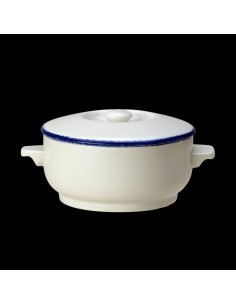 Steelite Blue Dapple Lid for Soupe Bowl