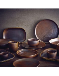 Terra Porcelain Copper Coupe Plate 19cm