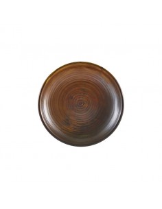 Terra Porcelain Rustic Copper Deep Coupe Plate 21cm