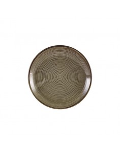 Terra Porcelain Grey Deep Coupe Plate 25cm