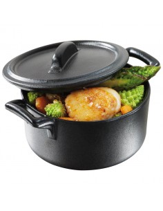 Belle Cuisine Casserole Dish C/W Lid Black 45cl