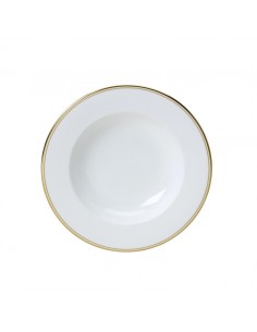 Burnished Gold Classic Rim Bowl 22cm