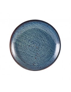 Terra Porcelain Aqua Blue Deep Coupe Plate 21cm